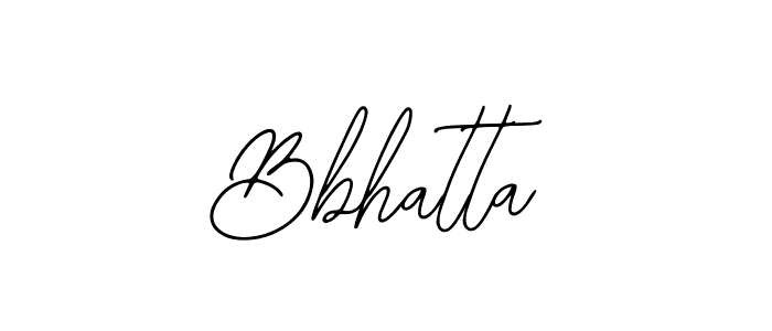 Design your own signature with our free online signature maker. With this signature software, you can create a handwritten (Bearetta-2O07w) signature for name Bbhatta. Bbhatta signature style 12 images and pictures png