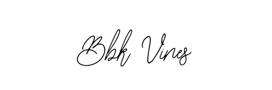 Create a beautiful signature design for name Bbk Vines. With this signature (Bearetta-2O07w) fonts, you can make a handwritten signature for free. Bbk Vines signature style 12 images and pictures png