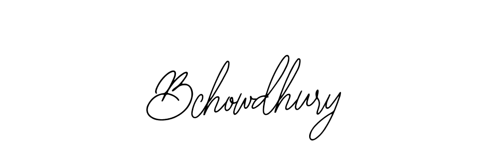 Make a beautiful signature design for name Bchowdhury. With this signature (Bearetta-2O07w) style, you can create a handwritten signature for free. Bchowdhury signature style 12 images and pictures png