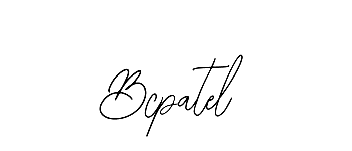 Use a signature maker to create a handwritten signature online. With this signature software, you can design (Bearetta-2O07w) your own signature for name Bcpatel. Bcpatel signature style 12 images and pictures png