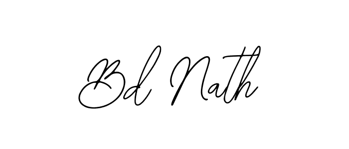 How to make Bd Nath name signature. Use Bearetta-2O07w style for creating short signs online. This is the latest handwritten sign. Bd Nath signature style 12 images and pictures png