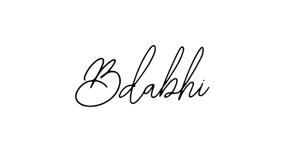 Design your own signature with our free online signature maker. With this signature software, you can create a handwritten (Bearetta-2O07w) signature for name Bdabhi. Bdabhi signature style 12 images and pictures png