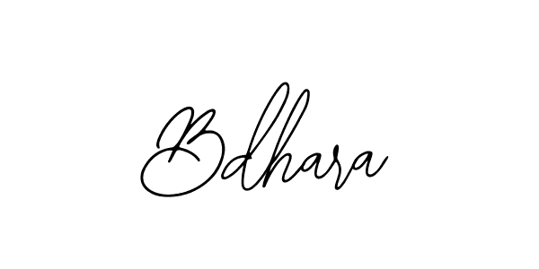 Design your own signature with our free online signature maker. With this signature software, you can create a handwritten (Bearetta-2O07w) signature for name Bdhara. Bdhara signature style 12 images and pictures png