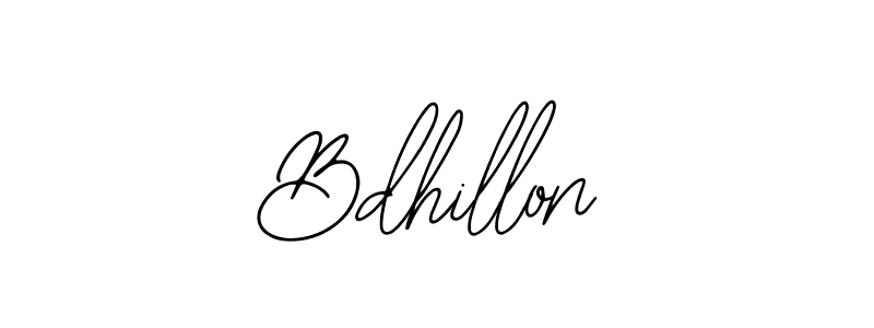 Also we have Bdhillon name is the best signature style. Create professional handwritten signature collection using Bearetta-2O07w autograph style. Bdhillon signature style 12 images and pictures png