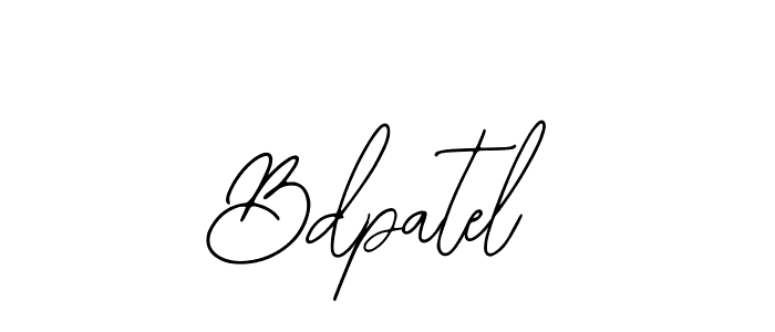 Use a signature maker to create a handwritten signature online. With this signature software, you can design (Bearetta-2O07w) your own signature for name Bdpatel. Bdpatel signature style 12 images and pictures png