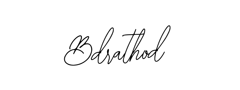 Use a signature maker to create a handwritten signature online. With this signature software, you can design (Bearetta-2O07w) your own signature for name Bdrathod. Bdrathod signature style 12 images and pictures png