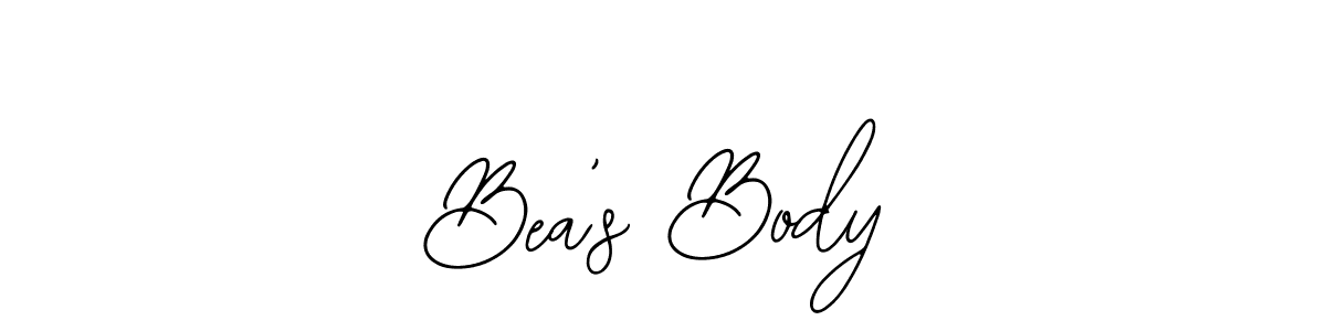 How to make Bea’s Body name signature. Use Bearetta-2O07w style for creating short signs online. This is the latest handwritten sign. Bea’s Body signature style 12 images and pictures png