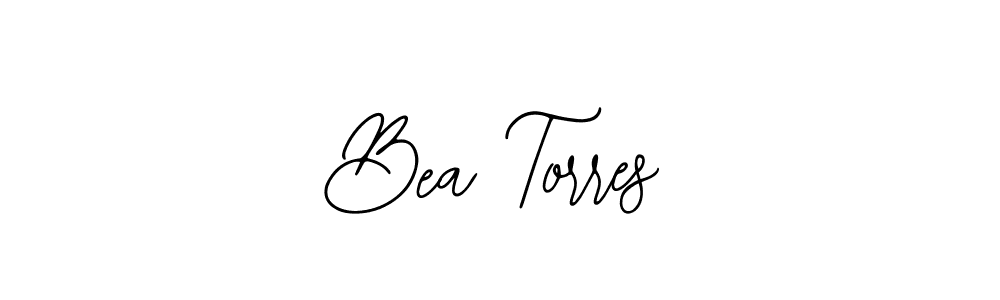 How to make Bea Torres name signature. Use Bearetta-2O07w style for creating short signs online. This is the latest handwritten sign. Bea Torres signature style 12 images and pictures png