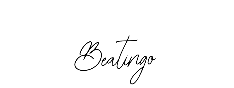 How to make Beatingo name signature. Use Bearetta-2O07w style for creating short signs online. This is the latest handwritten sign. Beatingo signature style 12 images and pictures png