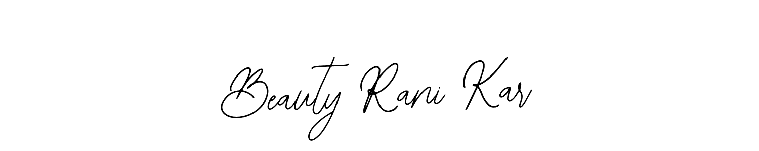 Also You can easily find your signature by using the search form. We will create Beauty Rani Kar name handwritten signature images for you free of cost using Bearetta-2O07w sign style. Beauty Rani Kar signature style 12 images and pictures png