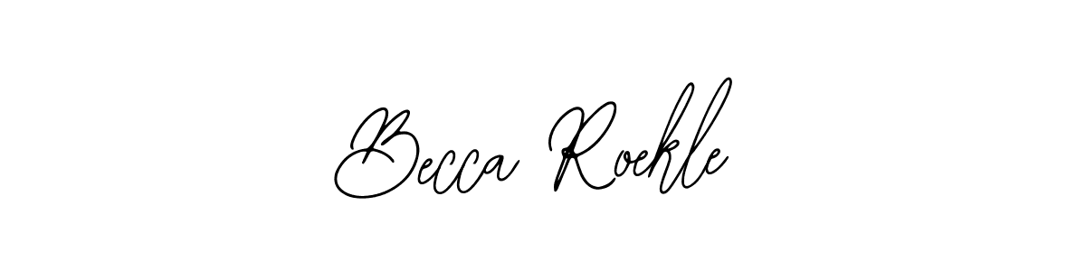 Bearetta-2O07w is a professional signature style that is perfect for those who want to add a touch of class to their signature. It is also a great choice for those who want to make their signature more unique. Get Becca Roekle name to fancy signature for free. Becca Roekle signature style 12 images and pictures png