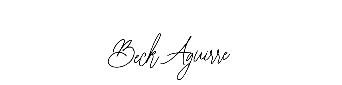 The best way (Bearetta-2O07w) to make a short signature is to pick only two or three words in your name. The name Beck Aguirre include a total of six letters. For converting this name. Beck Aguirre signature style 12 images and pictures png