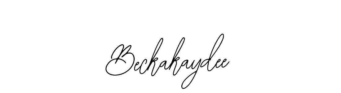 How to make Beckakaydee signature? Bearetta-2O07w is a professional autograph style. Create handwritten signature for Beckakaydee name. Beckakaydee signature style 12 images and pictures png