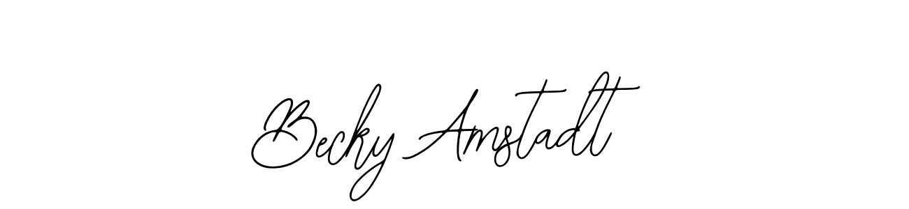 Make a short Becky Amstadt signature style. Manage your documents anywhere anytime using Bearetta-2O07w. Create and add eSignatures, submit forms, share and send files easily. Becky Amstadt signature style 12 images and pictures png