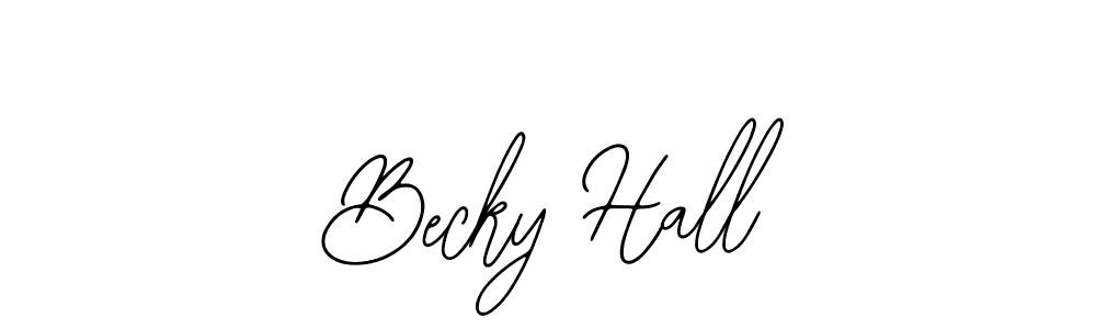 Make a beautiful signature design for name Becky Hall. With this signature (Bearetta-2O07w) style, you can create a handwritten signature for free. Becky Hall signature style 12 images and pictures png