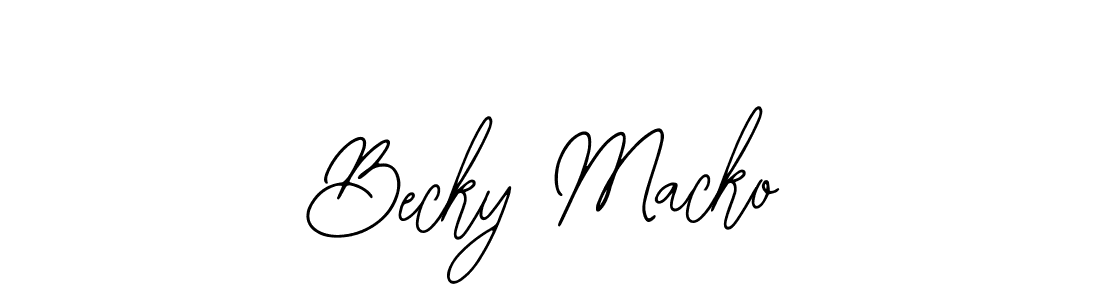 Also You can easily find your signature by using the search form. We will create Becky Macko name handwritten signature images for you free of cost using Bearetta-2O07w sign style. Becky Macko signature style 12 images and pictures png