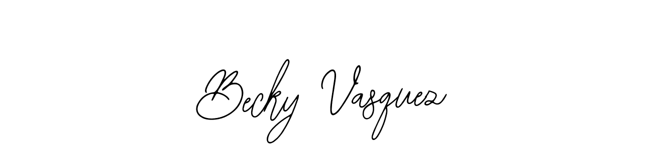 Use a signature maker to create a handwritten signature online. With this signature software, you can design (Bearetta-2O07w) your own signature for name Becky Vasquez. Becky Vasquez signature style 12 images and pictures png