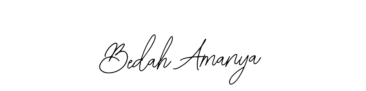 Use a signature maker to create a handwritten signature online. With this signature software, you can design (Bearetta-2O07w) your own signature for name Bedah Amanya. Bedah Amanya signature style 12 images and pictures png