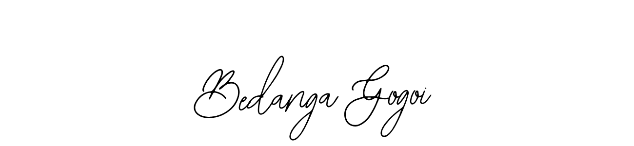 You should practise on your own different ways (Bearetta-2O07w) to write your name (Bedanga Gogoi) in signature. don't let someone else do it for you. Bedanga Gogoi signature style 12 images and pictures png