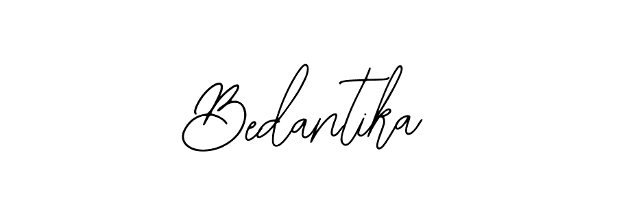 How to make Bedantika name signature. Use Bearetta-2O07w style for creating short signs online. This is the latest handwritten sign. Bedantika signature style 12 images and pictures png