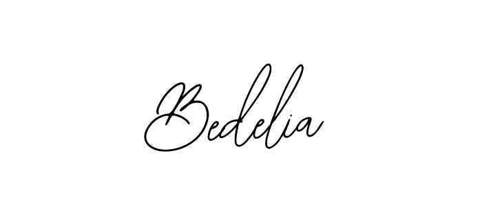 Use a signature maker to create a handwritten signature online. With this signature software, you can design (Bearetta-2O07w) your own signature for name Bedelia. Bedelia signature style 12 images and pictures png