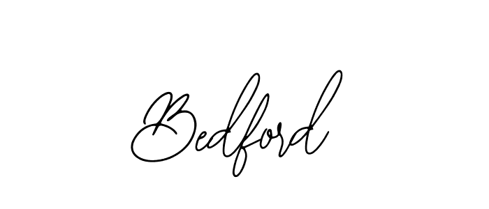Use a signature maker to create a handwritten signature online. With this signature software, you can design (Bearetta-2O07w) your own signature for name Bedford. Bedford signature style 12 images and pictures png