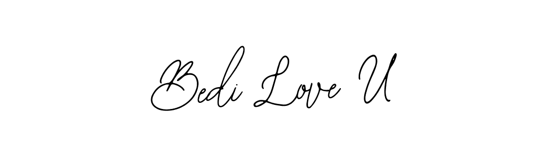 Also You can easily find your signature by using the search form. We will create Bedi Love U name handwritten signature images for you free of cost using Bearetta-2O07w sign style. Bedi Love U signature style 12 images and pictures png