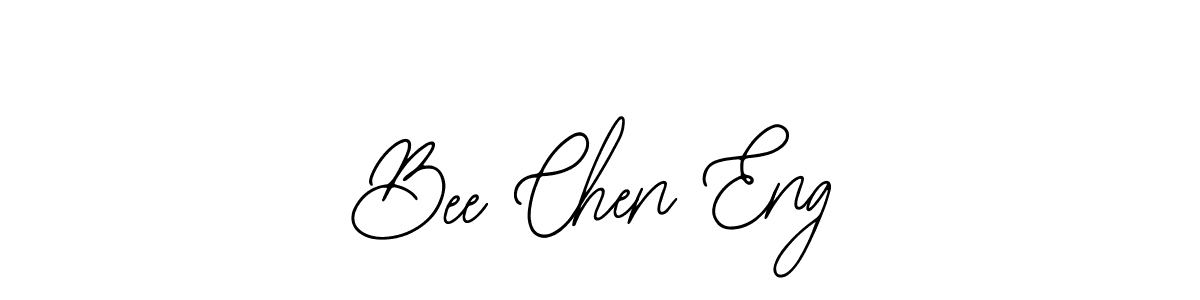 You should practise on your own different ways (Bearetta-2O07w) to write your name (Bee Chen Eng) in signature. don't let someone else do it for you. Bee Chen Eng signature style 12 images and pictures png