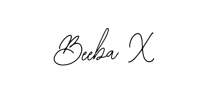 Make a beautiful signature design for name Beeba X. With this signature (Bearetta-2O07w) style, you can create a handwritten signature for free. Beeba X signature style 12 images and pictures png