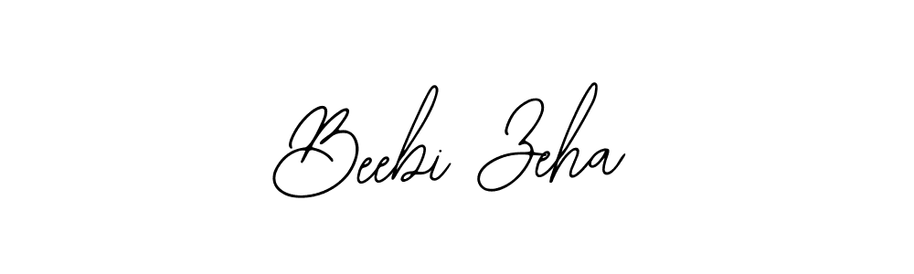 Use a signature maker to create a handwritten signature online. With this signature software, you can design (Bearetta-2O07w) your own signature for name Beebi Zeha. Beebi Zeha signature style 12 images and pictures png