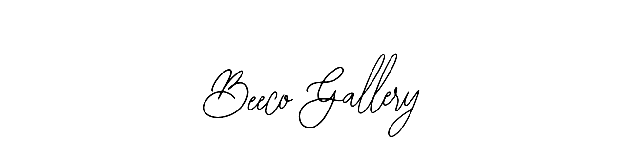 Use a signature maker to create a handwritten signature online. With this signature software, you can design (Bearetta-2O07w) your own signature for name Beeco Gallery. Beeco Gallery signature style 12 images and pictures png