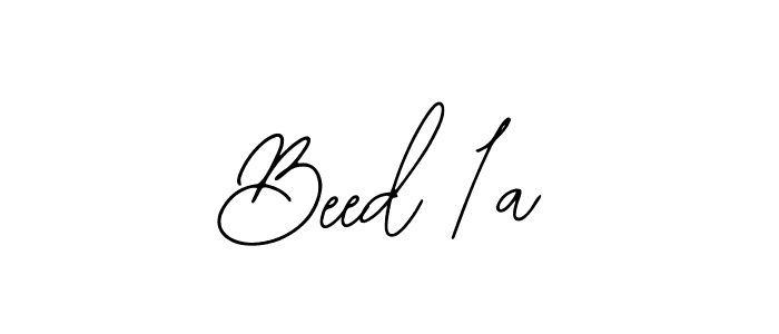 Use a signature maker to create a handwritten signature online. With this signature software, you can design (Bearetta-2O07w) your own signature for name Beed 1a. Beed 1a signature style 12 images and pictures png