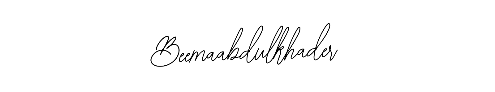 It looks lik you need a new signature style for name Beemaabdulkhader. Design unique handwritten (Bearetta-2O07w) signature with our free signature maker in just a few clicks. Beemaabdulkhader signature style 12 images and pictures png