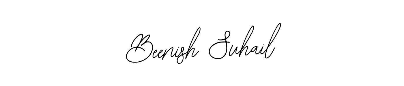 Use a signature maker to create a handwritten signature online. With this signature software, you can design (Bearetta-2O07w) your own signature for name Beenish Suhail. Beenish Suhail signature style 12 images and pictures png