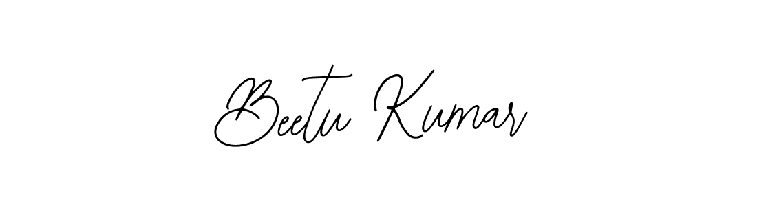 Create a beautiful signature design for name Beetu Kumar. With this signature (Bearetta-2O07w) fonts, you can make a handwritten signature for free. Beetu Kumar signature style 12 images and pictures png
