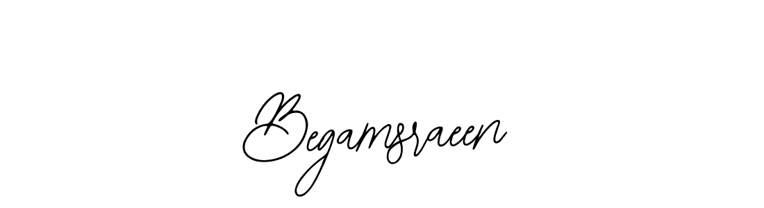 How to make Begamsraeen name signature. Use Bearetta-2O07w style for creating short signs online. This is the latest handwritten sign. Begamsraeen signature style 12 images and pictures png