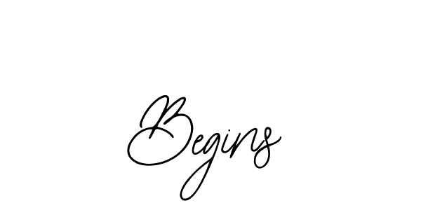 How to make Begins name signature. Use Bearetta-2O07w style for creating short signs online. This is the latest handwritten sign. Begins signature style 12 images and pictures png