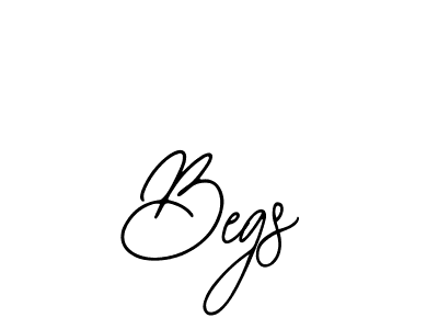 You should practise on your own different ways (Bearetta-2O07w) to write your name (Begs) in signature. don't let someone else do it for you. Begs signature style 12 images and pictures png