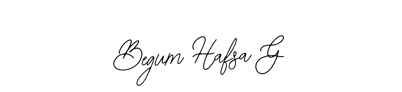 Make a beautiful signature design for name Begum Hafsa G. Use this online signature maker to create a handwritten signature for free. Begum Hafsa G signature style 12 images and pictures png
