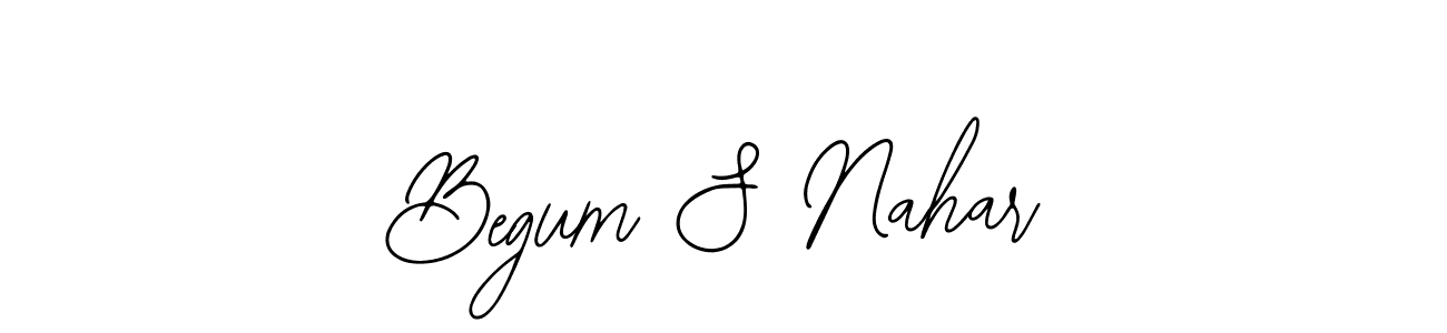 Design your own signature with our free online signature maker. With this signature software, you can create a handwritten (Bearetta-2O07w) signature for name Begum S Nahar. Begum S Nahar signature style 12 images and pictures png