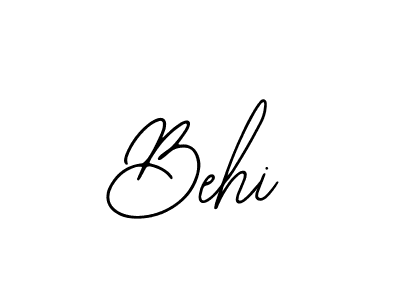 How to make Behi signature? Bearetta-2O07w is a professional autograph style. Create handwritten signature for Behi name. Behi signature style 12 images and pictures png