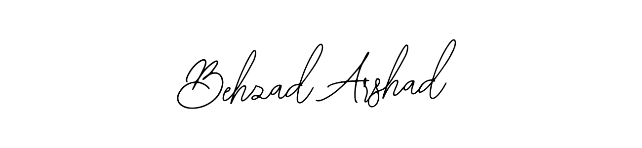 How to make Behzad Arshad name signature. Use Bearetta-2O07w style for creating short signs online. This is the latest handwritten sign. Behzad Arshad signature style 12 images and pictures png