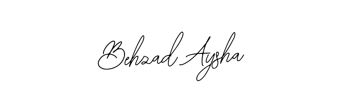 Create a beautiful signature design for name Behzad Aysha. With this signature (Bearetta-2O07w) fonts, you can make a handwritten signature for free. Behzad Aysha signature style 12 images and pictures png