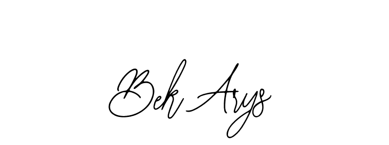 Similarly Bearetta-2O07w is the best handwritten signature design. Signature creator online .You can use it as an online autograph creator for name Bek Arys. Bek Arys signature style 12 images and pictures png