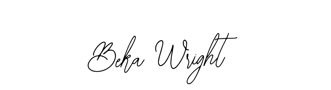 Design your own signature with our free online signature maker. With this signature software, you can create a handwritten (Bearetta-2O07w) signature for name Beka Wright. Beka Wright signature style 12 images and pictures png