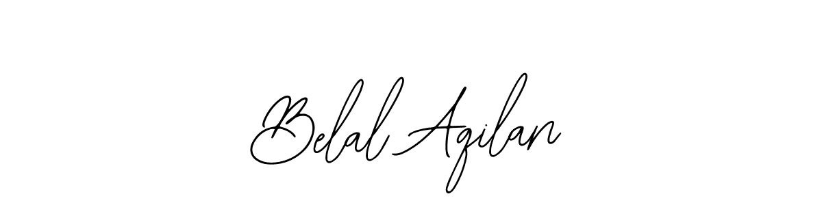 How to make Belal Aqilan name signature. Use Bearetta-2O07w style for creating short signs online. This is the latest handwritten sign. Belal Aqilan signature style 12 images and pictures png