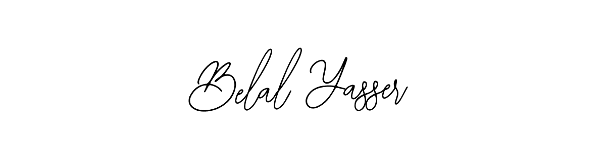 You should practise on your own different ways (Bearetta-2O07w) to write your name (Belal Yasser) in signature. don't let someone else do it for you. Belal Yasser signature style 12 images and pictures png