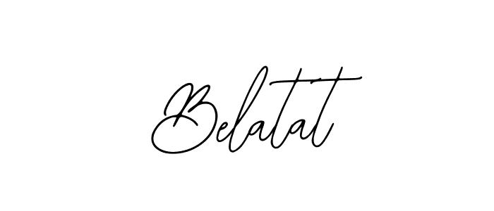 Design your own signature with our free online signature maker. With this signature software, you can create a handwritten (Bearetta-2O07w) signature for name Belatat. Belatat signature style 12 images and pictures png