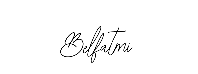 Use a signature maker to create a handwritten signature online. With this signature software, you can design (Bearetta-2O07w) your own signature for name Belfatmi. Belfatmi signature style 12 images and pictures png