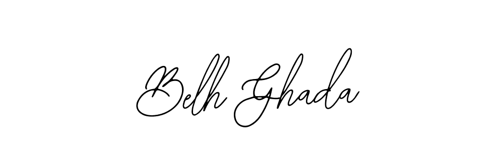 Use a signature maker to create a handwritten signature online. With this signature software, you can design (Bearetta-2O07w) your own signature for name Belh Ghada. Belh Ghada signature style 12 images and pictures png